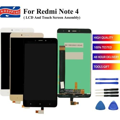 A+ Quality 5.5 inches For Xiaomi Redmi Note 4 LCD Display+Touch Screen Digitizer Assembly For Redmi note4 LCD replacement +tools