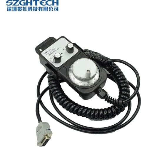 100mm Diameter Manual Pulse Generator CNC MPG CNC Controller 2-6 Axis Manual Rotary Encoder