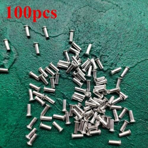 100pcs/Lot Flint Wheel Silver Rivets For ZP Kerosene Gasoline Lighter Repair Part Grinding Wheel Lighters DIY Replacement Gadget