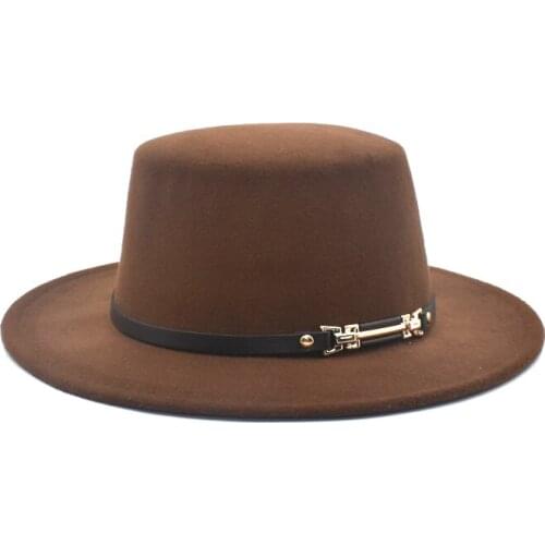 2020 Winter And Autumn Imitation Wool Ladies Mens And Womens Fedora Hats Top Bowler Hats Jazz Hats P9