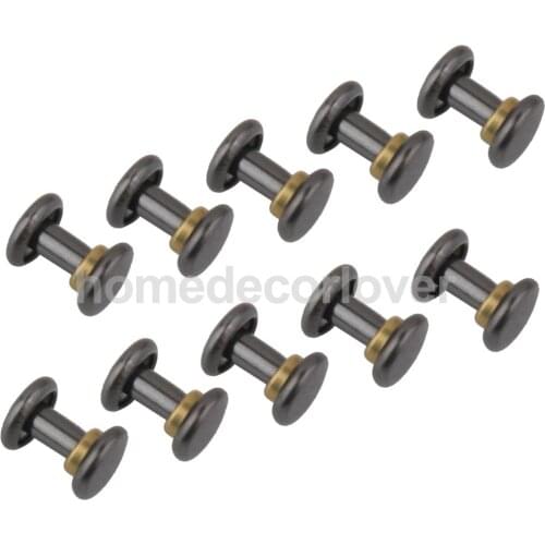 50pcs Metal Rivets Fasteners Studs Buttons Leather Bag Denim Jeans Craft 6mm