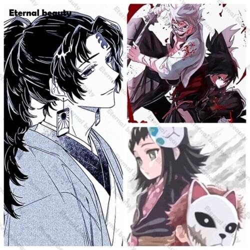 Anmiation Wall Art Home Decor Full Round Drill Diy 5D Diamond Painting Embroidery Cross Stitch Wall Picture Sticker Room Decor