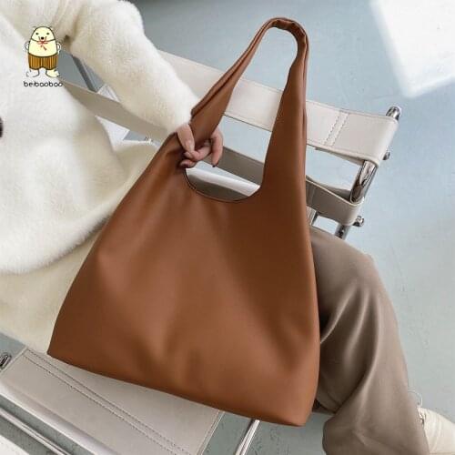 Beibaobao 2021 Trend Branded Ladies Shoulder Travel Handbags and Purses High Capacity PU Leather Bags For Women