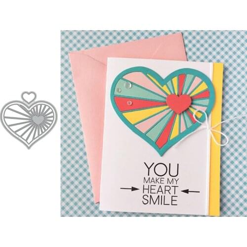 Shining Love-Heart Decorative Crafts Embossing Die Cuts Love-Heart metal cutting dies new 2020 DIY Scrapbooking Album Paper Card