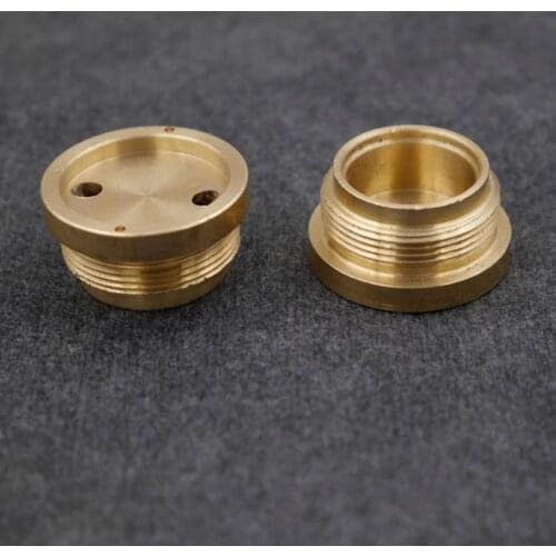 DIY 25.5mm(D) x 13.5mm(H) C8 Flashlight Copper Brass Base Circuit Positions