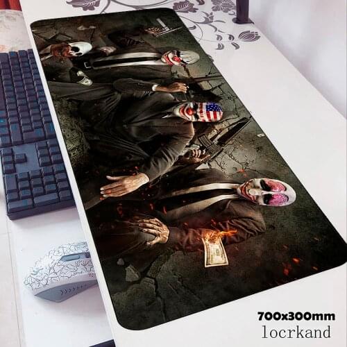 Payday mouse pads 70x30cm Adorable pad to mouse notbook computer mousepad cool new pc gaming mousepad gamer keyboard mouse mat
