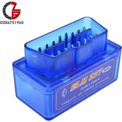 Mini ELM327 V2.1 OBD-II OBD2 Bluetooth Diagnostic Car Auto Interface Scanner Code Reader Scan Tool for Android PC
