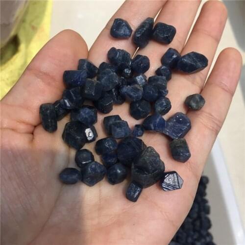 50g rare high quality natural stones and minerals blue corundum raw gemstone healing crystals for making jewelry DIY