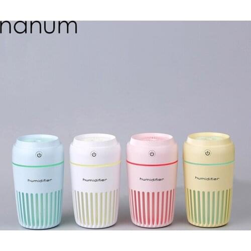 New Car Essential Oil Diffuser Mini Ultrasonic Space cup humidifier LED Night Light USB Aromatherapy Fogger humidifiers