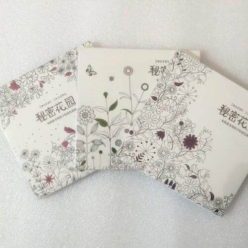 90Pcs/Set Secret Garden Coloring Card Painting Drawing Cards Gift Card For Adult Kids 17.5*17.5cm