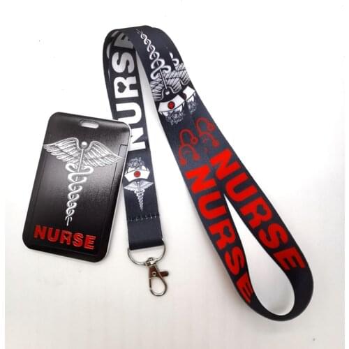 Retail 1 pcs Doctors Nurse Key Chains Neck Strap Keys Camera ID Card Lanyard