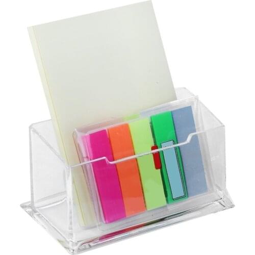 Desk Clear Acrylic Business Card Holder Display Stand Plastic Transparent Desktop Business Card Accessories Office Supplies