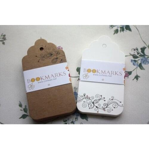 Retail 100pcs/lot Size 5.2*10cm Hang Tag With Pattern For Candy Box 4 Different Style Included