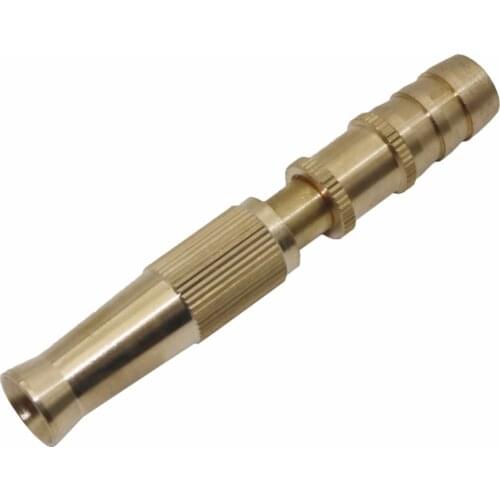 Garden brass Adjustable spray gun Hose Nozzle High pressure straight copper gun for car wash watering flower garden hose wand