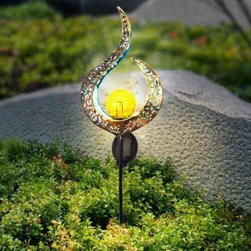 LED Solar Flame Light Sun Moon LED Garden Light Flame Effect Lamp Waterproof Outdoor Lights Landscape Solar Decorative Light