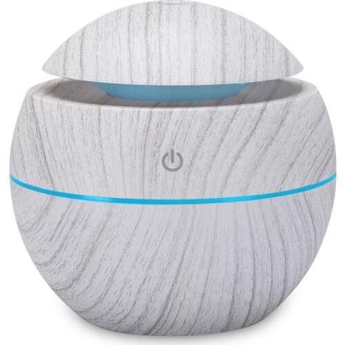 130ml Air Humidifier USB Air Diffuser Ultrasound Air Humidifier Essential Oil Aromatherapy Machine with Seven-color Light