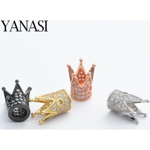 10*12mm Crown Beads for DIY Jewelry Findings Accessories Handmaade Woman Man Natural Stone Bracelets Gift