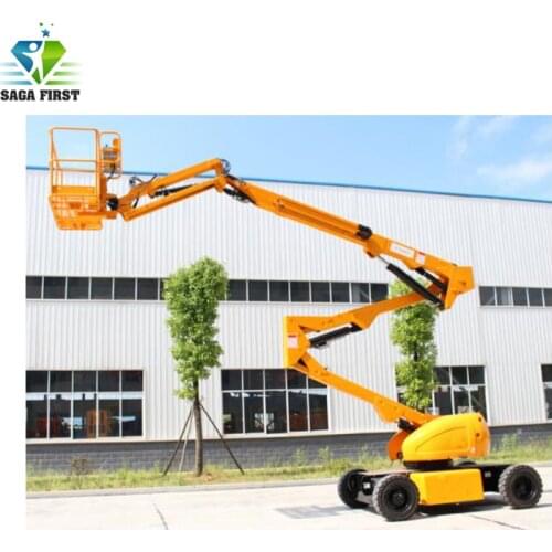 18m small portable electric mobile Aerial Telescopic Boom Lift Articulating Diesel Manlift