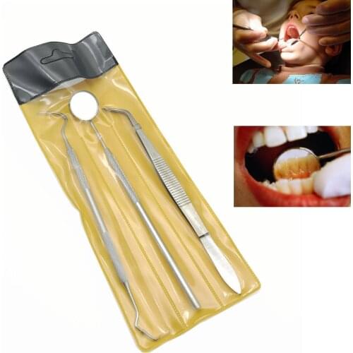 3pcs/set Dental Examination Kit Probe Set Hygiene Examination Cleaning Tool