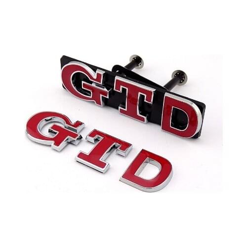3D GTD GTID grill Golf MKIV car sticker Golf MKV car logo Golf MKVII car emblem Polo 9N2 Polo N3 badge