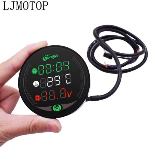 4-in-1 Motorcycle Meter Time/Water Temperature/Voltage/USB Display Table For YAMAHA YZF R1 R6 R25 R15 r3 sticker fz1 mt 09 07