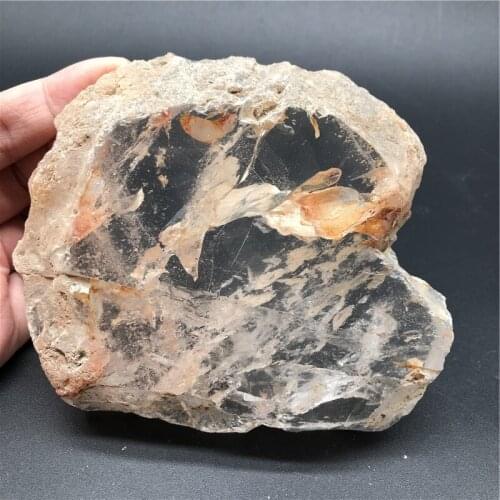 486g natural rough crystal quartz slabs raw clear quartz slice coaster for decoration