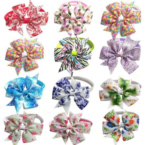 50pcs new spring Pet Supplies Cat Pet Dog Bow Tie Small Dog Bowties Nekties Dog Grooming Accessories Samll Middle Dog Products
