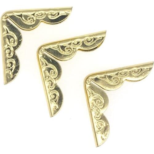 50PCs Book Corner Scrapbooking Albums Menus Folders Protectors 21x21x3mm F9302