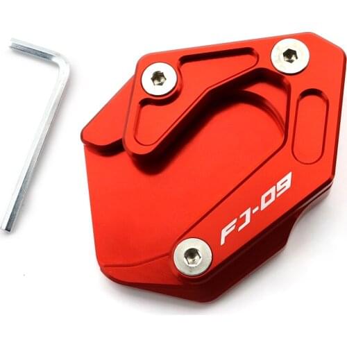 Motorcycle Accessories Kickstand Side Shoe Foot Rests Stand Extension Enlarger Aluminum Fit For Yamaha FJ09 TRACER900 2015-2019