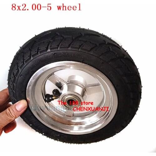 8x2.00-5 tubeless tyre and wheel hub kits for Modified Kugoo S3 electric scooter rear wheels 8x2.0-5 tire Pneumatic wheel