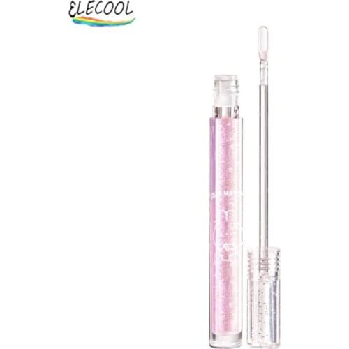 ELECOOL Lip Gloss Lip Balm Lip Oil Moisturizing Mirror Transparent Lipstick Long Lasting Hydrating Lip Gloss Natural Cosmetics