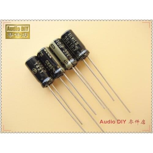 ELECYINGFO ELNA Black Gold SILMIC II Generation 10uF 35V10UF Audio Electrolytic Capacitor