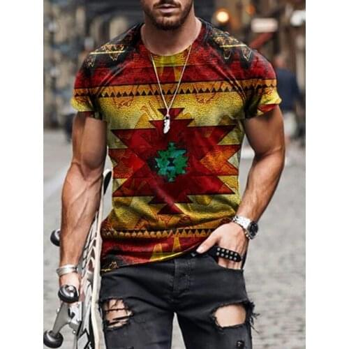 3d Printing Short Sleeved T Shirt Men Funny Casual Fashion Short Sleeve 2021 Summer Round Neck Ultra-thin Breathable Clothing