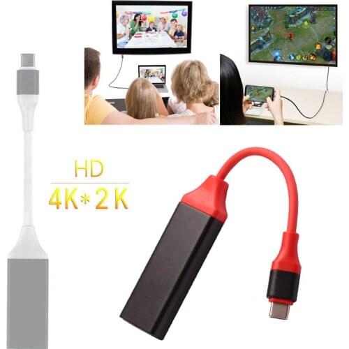 HDTV Video Adapter USB Type C Phone Audio Video Cable Converter To TV for Samsung Galaxy S8 S9 S10 S20 S21 NOTE20 for Huawei PC