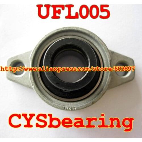 25 mm shaft caliber zinc alloy rhombus bearing housing UFL005 Spherical bearing (With eccentric sleeve)