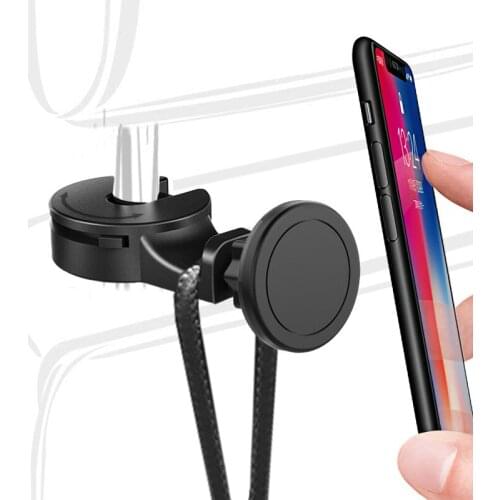 Cellphone bracket magnetic car phone holder mobile support Stand For Mobilephone Mount Accessories Interior Seatback Hook Gadget