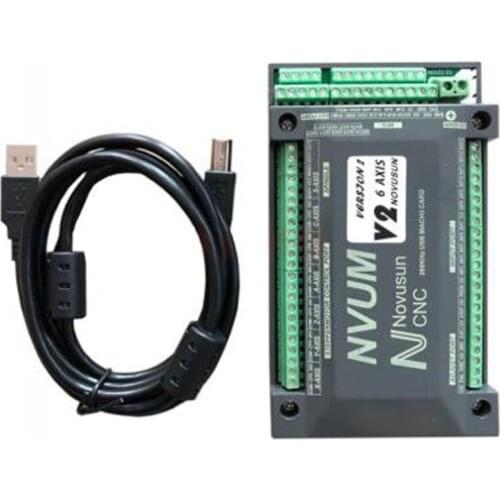 NVUM 6 Axis cnc engraver Mach3 USB Card 300KHz 3 4 6 Axis CNC drilling machine Motion Control Card Breakout Board