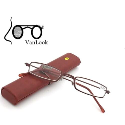 Slim Reading Glasses Men Women+1.00 +1.50 +2.00 +2.50 +3.00 +3.50 +4.00 Gafas de Lectura Antistress Framework w/ Spectacle-case