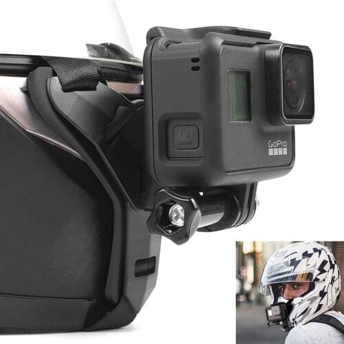 Motorcycle Shots Full Face Helmet Chin Stand Mount Holder for GoPro Hero8/7/6 Xiaomi Yi 4K sjcam SJ8/9 Action Camera Accessories