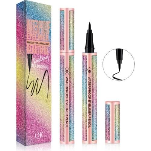 Eyeliner QIC make up starry eyeliner waterproof and sweat-proof quick-drying does not smudge eyeliner pen