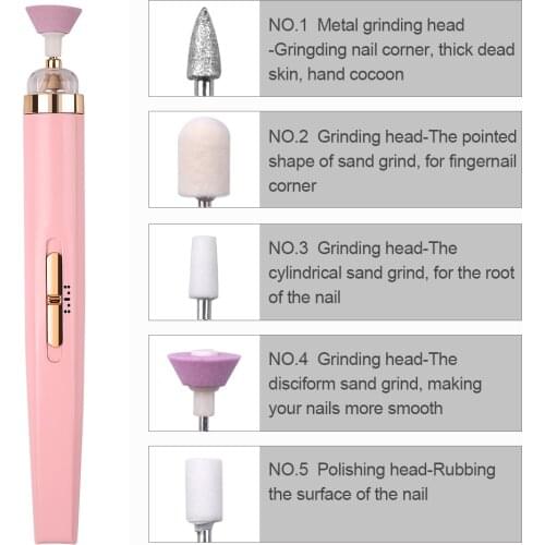 Professional Salon Nail Drill Set Rechargeable UV LED Gel Remover Nail Grinding Manicure Pedicure Nail Drill Machine pen
