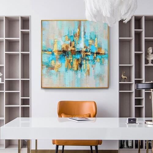 Hand Painted Abstract Oil Painting Multicolored 100% Handmade Landscape Art Picture On Canvas For Home Decor Wall Art Painting