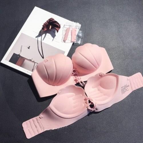 Sexy Women Lingerie U Backless Bras Underwear Deep U Low Cut Push Up Bra Intimates Female DropShip