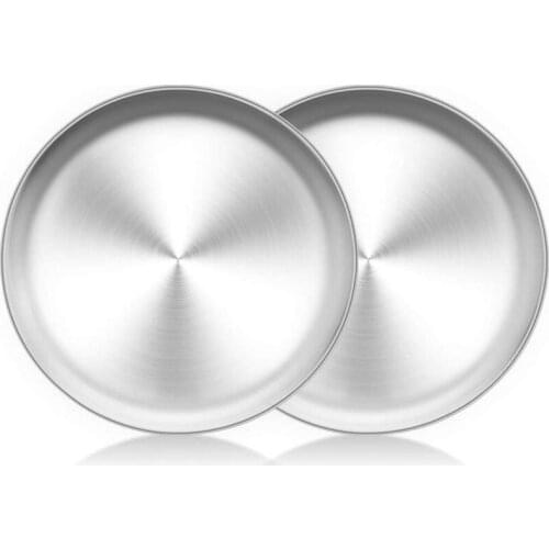 Pizza Baking Pan Pizza Pan 12 Inch 201 Stainless Steel Pizza Pan Round Pizza Baking Pan Oven Pan Nonstick and Healthy Baking Pan