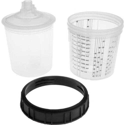 Paint Mixing Cup PPS Type H/O Quick Cup Hard Cup Inner Cup Lids 600ml Spray GXMA