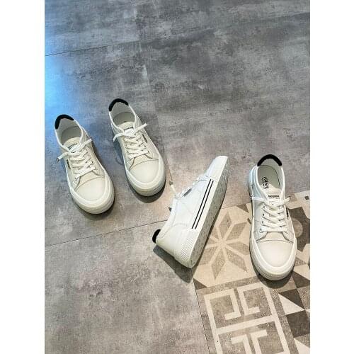 Comfortable And Versatile Flat White Shoes Spring And Summer New Fashion Trend Casual Ladies Single Shoes