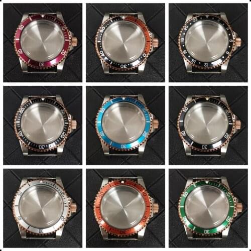 Vintage 1960 Watch Case for NH35/36 4r35 Movement Caja de reloj vintage Acrylic Dome Crystal PVD Rosegold Bezel Watch Accessory