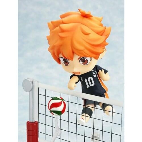 10CM Haikyu Karasuno High School Volleyball Club No10 Shoyo Hinata 461# Q Ver. PVC Anime Action Figure Collection Model Toy Gift