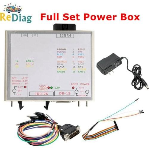 High Quality JTAG for ECU FLASH Via j2534 Works For ECU Software OBD ECU Programmer Power BOX