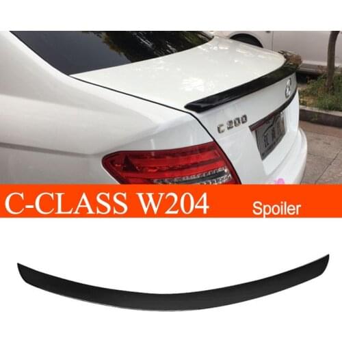 W204 ABS Material Rear Trunk Wing Lip Car Spoiler for Mercedes-Benz C-class W204 Sedan 4-Door 2008 2009 2010 2011 2012 2013
